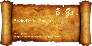 Bednár Zsolt névjegykártya