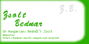 zsolt bednar business card